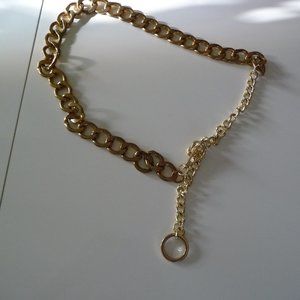 SEVE MADDEN WOMEN'S  VERY TRENDY ADJUSTABLE GOLD CHAIN BELT